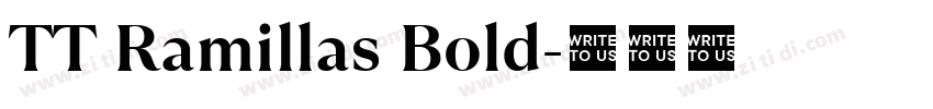 TT Ramillas Bold字体转换